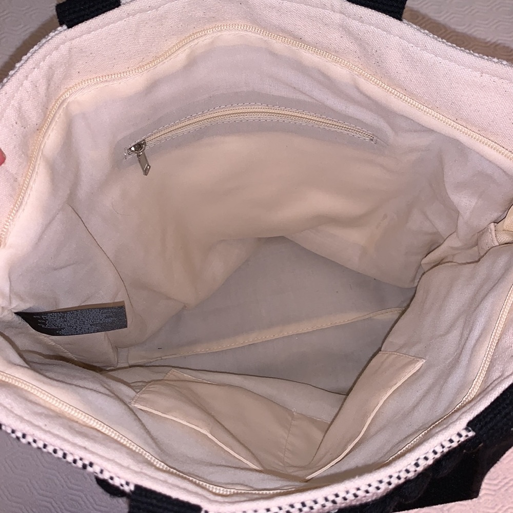 Embellished Shell Canvas Shoulder Tote - Picture 8 of 13